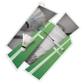 Akrylátová medaile MDAZ0011M6 | Badminton Průměr cm: 9, Stuha: ST7