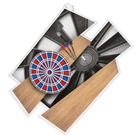 Akrylátová medaile MDAZ0011M15 | Šipky Průměr cm: 8, Stuha: ST3