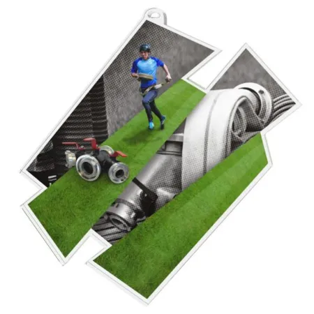 Akrylátová medaile MDAZ0011M21 | Hasiči Průměr cm: 8, Stuha: ST3