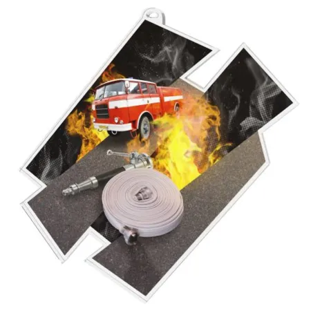 Akrylátová medaile MDAZ0011M22 | Hasiči Průměr cm: 9, Stuha: ST13