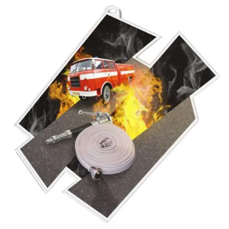 Akrylátová medaile MDAZ0011M22 | Hasiči Průměr cm: 9, Stuha: ST13