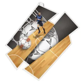Akrylátová medaile MDAZ0011M27 | Futsal Průměr cm: 8, Stuha: ST13