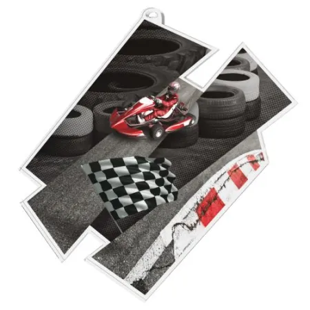 Akrylátová medaile MDAZ0011M32 | Motorsport Průměr cm: 8, Stuha: ST3