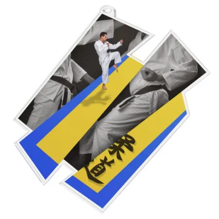 Akrylátová medaile MDAZ0011M33 | Bojová umění Průměr cm: 10, Stuha: ST7