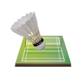 Akrylátový emblém EA14 | Badminton Průměr cm: 2,5