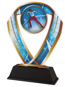 Akrylátová trofej ACRCSM7 | Běžky Barva: bronz, Výška cm: 16, Šířka cm: 12