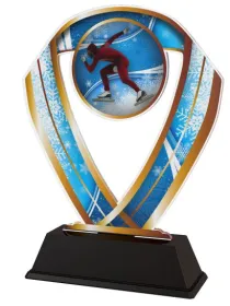 Akrylátová trofej ACRCSM9 | Bruslení Barva: bronz, Výška cm: 16, Šířka cm: 12