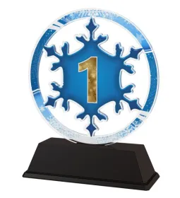 Akrylátová trofej CBCUS003M2 | Čísla Výška cm: 14, Šířka cm: 11