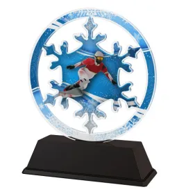 Akrylátová trofej CBCUS003M9 | Snowboard Výška cm: 17, Šířka cm: 12