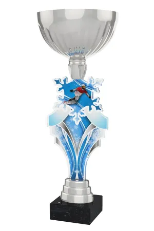 Akrylátová trofej ACUPS001M7 | Snowboard Výška cm: 37, Podstavec: černý