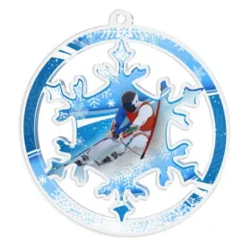 Akrylátová medaile MDAS0070M7 | Sjezdové lyžování Průměr cm: 5, Stuha: ST12