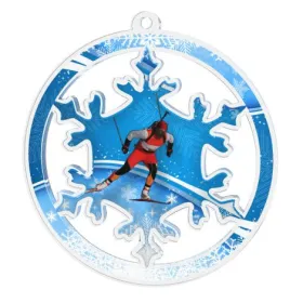Akrylátová medaile MDAS0070M10 | Biatlon Průměr cm: 6, Stuha: ST10