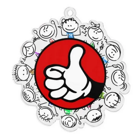 Akrylátová medaile MDAK001M19 | Dětské Stuha: ST13, MD průměr: 5