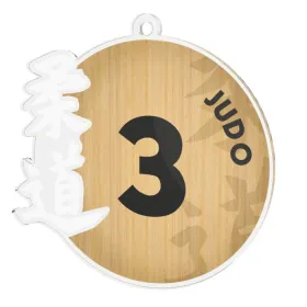 Akrylátová medaile MDA0020M92 | Bojová umění Stuha: ST6, MD průměr: 7