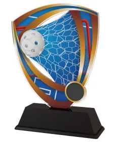 Akrylátová trofej CACUF001M12 | Florbal Výška cm: 13, Šířka cm: 8