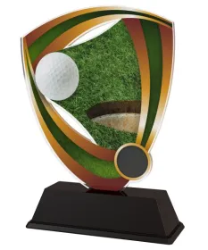 Akrylátová trofej CACUF001M13 | Golf Výška cm: 13, Šířka cm: 8