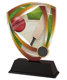 Akrylátová trofej CACUF001M18 | Cricket Výška cm: 15, Šířka cm: 10
