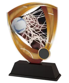 Akrylátová trofej CACUF001M20 | Netball Výška cm: 17, Šířka cm: 12
