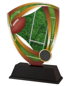 Akrylátová trofej CACUF001M24 | Americký fotbal Výška cm: 17, Šířka cm: 12