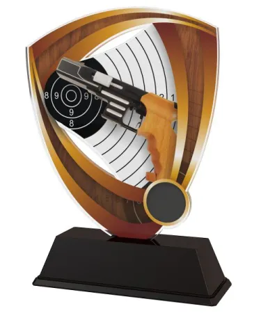 Akrylátová trofej CACUF001M25 | Střelba Výška cm: 10, Šířka cm: 6