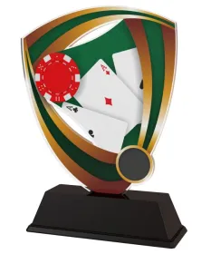 Akrylátová trofej CACUF001M27 | Karty Výška cm: 17, Šířka cm: 12