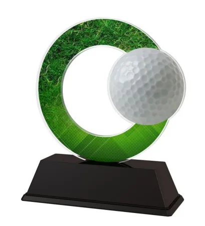 Akrylátová trofej ACLC2101M11 | Golf Výška cm: 15, Šířka cm: 12