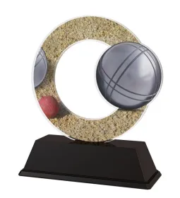 Akrylátová trofej ACLC2101M20 | Petanque Výška cm: 13, Šířka cm: 10