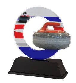 Akrylátová trofej ACLC2101M23 | Curling Výška cm: 12, Šířka cm: 9