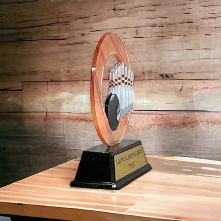 Akrylátová trofej ACLC2101M28 | Bowling Výška cm: 15, Šířka cm: 12