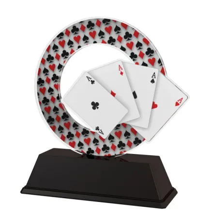 Akrylátová trofej ACLC2101M29 | Karty Výška cm: 8.5, Šířka cm: 6