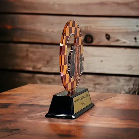 Akrylátová trofej ACLC2101M30 | Šachy Výška cm: 13, Šířka cm: 10