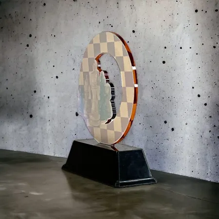 Akrylátová trofej ACLC2101M30 | Šachy Výška cm: 13, Šířka cm: 10