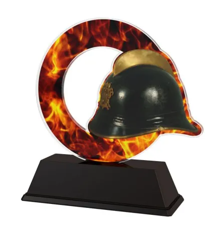 Akrylátová trofej ACLC2101M38 | Hasiči Výška cm: 8.5, Šířka cm: 6