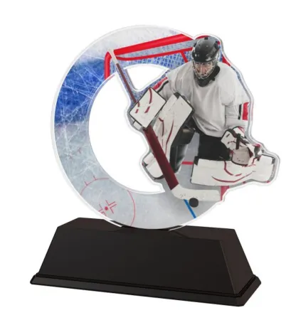 Akrylátová trofej ACLC2101M44 | Hokej Výška cm: 8.5, Šířka cm: 6