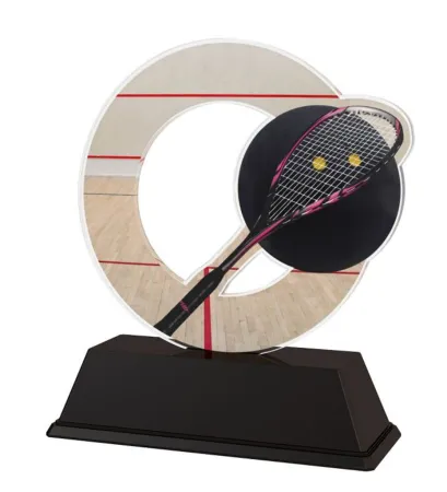 Akrylátová trofej ACLC2101M45 | Squash Výška cm: 8.5, Šířka cm: 6