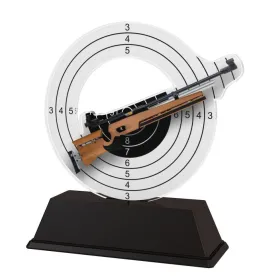 Akrylátová trofej ACLC2101M47 | Střelba Výška cm: 8.5, Šířka cm: 6