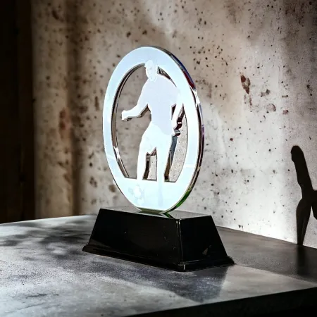 Akrylátová trofej CBCUF001M2 | Fotbal Výška cm: 12, Šířka cm: 9