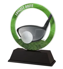 Akrylátová trofej CBCUF001M11 | Golf Výška cm: 13, Šířka cm: 10