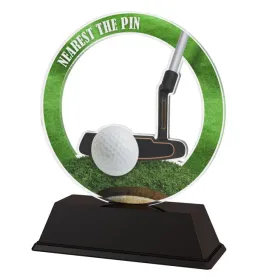 Akrylátová trofej CBCUF001M13 | Golf Výška cm: 8.5, Šířka cm: 6