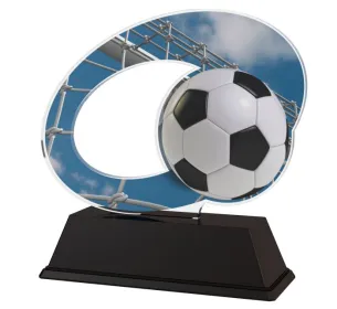 Akrylátová trofej ACLC2102M1 | Fotbal Výška cm: 13, Šířka cm: 13.5