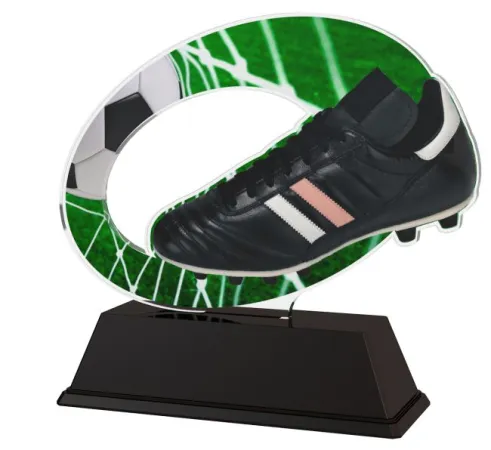 Akrylátová trofej ACLC2102M3 | Fotbal Výška cm: 7.5, Šířka cm: 6.5