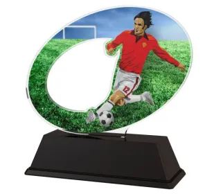 Akrylátová trofej ACLC2102M32 | Fotbal Výška cm: 11, Šířka cm: 10.5
