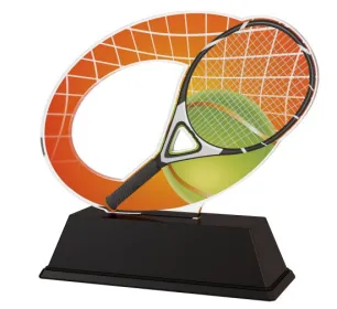 Akrylátová trofej ACLC2102M5 | Tenis Výška cm: 12, Šířka cm: 12.5