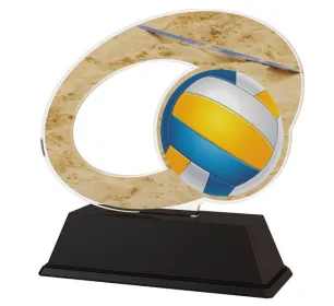 Akrylátová trofej ACLC2102M12 | Volejbal Výška cm: 13, Šířka cm: 13.5