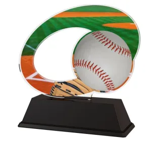 Akrylátová trofej ACLC2102M14 | Baseball Výška cm: 7.5, Šířka cm: 6.5