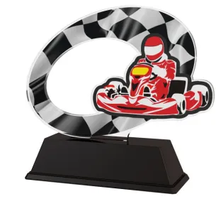 Akrylátová trofej ACLC2102M27 | Motorsport Výška cm: 11, Šířka cm: 10.5