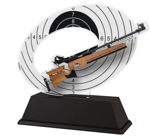 Akrylátová trofej ACLC2102M37 | Střelba Výška cm: 7.5, Šířka cm: 6.5