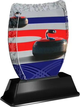 Akrylátová trofej ACE2018M21 | Curling Výška cm: 16