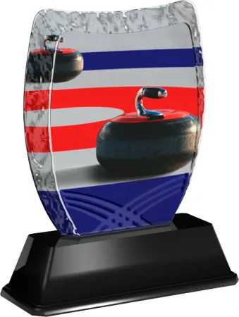 Akrylátová trofej ACE2018M21 | Curling Výška cm: 16