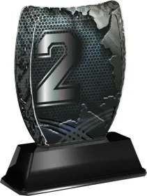 Akrylátová trofej ACE2018M46 | Čísla - 2. místo Výška cm: 18